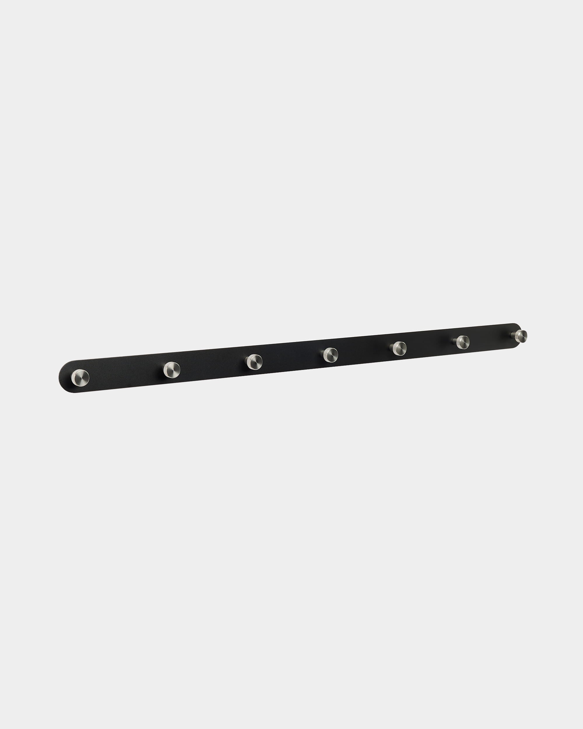Norr | Coat Hook Rack / X7,  Black/Stainless Steel