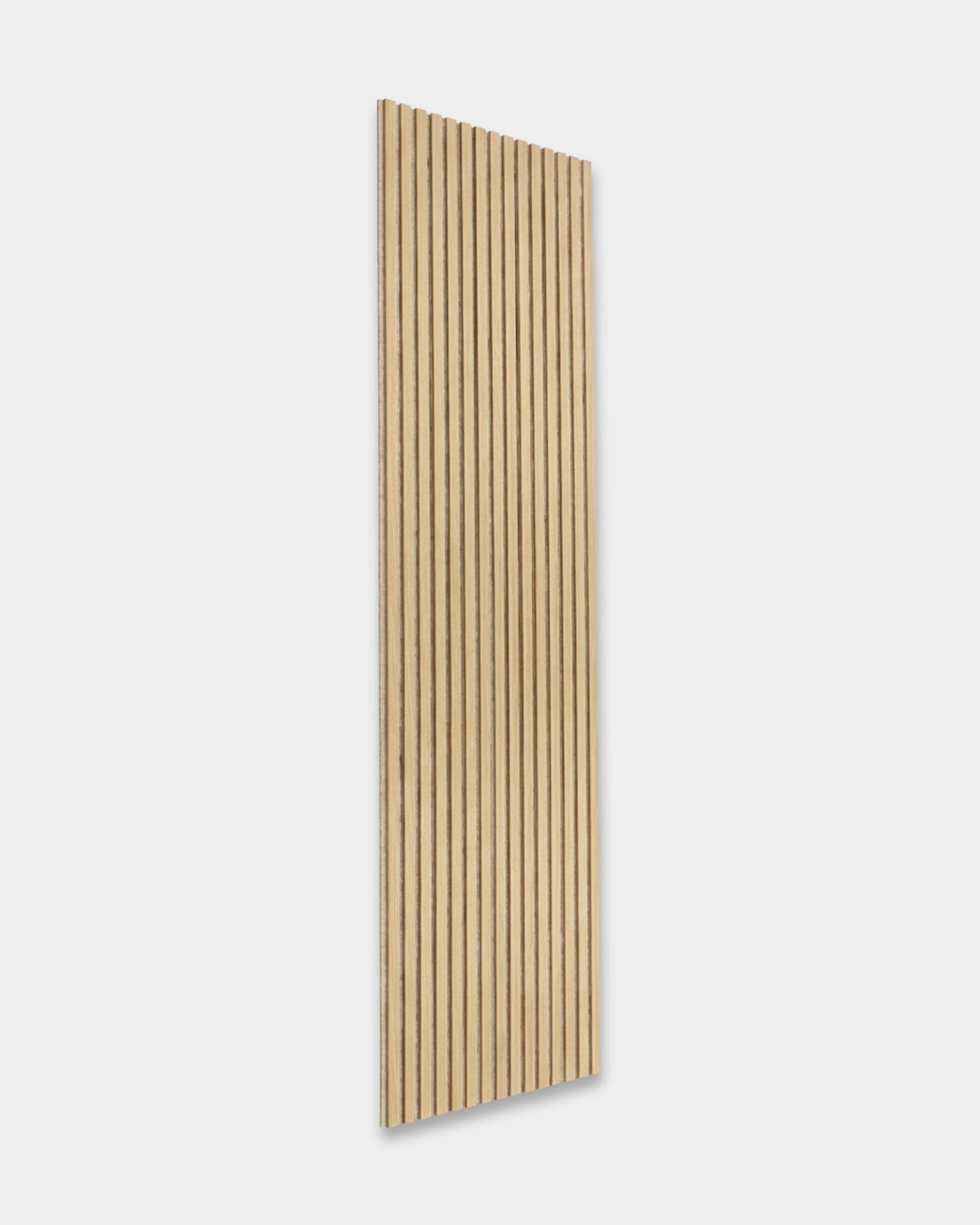 Akupanel | Acoustic Panel / Wood-like, Southern Oak, Beige Felt, 240 x 60 cm