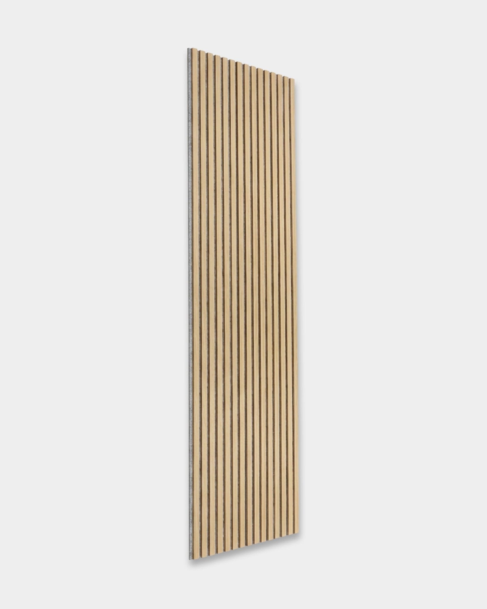 Akupanel | Acoustic Panel / Wood-like, Southern Oak, Grey Felt, 240 x 60 cm