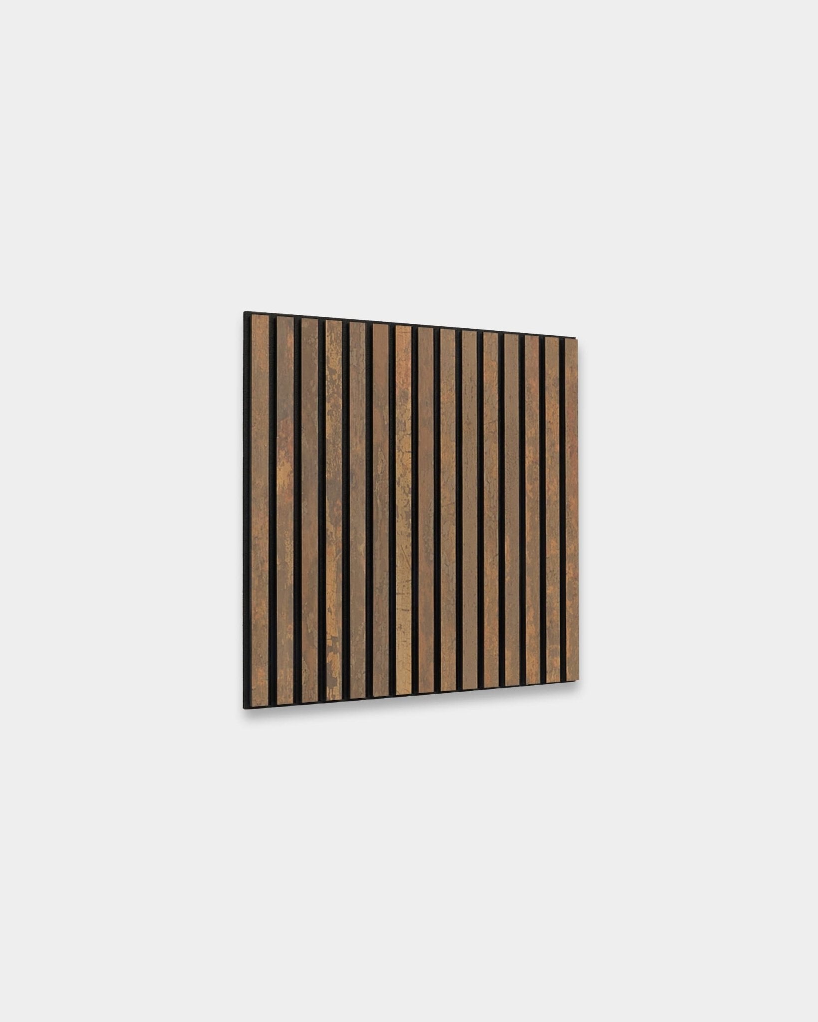 Akupixel | Acoustic Panel / Colored, Oxide Copper, Black Felt, 60 x 60 cm