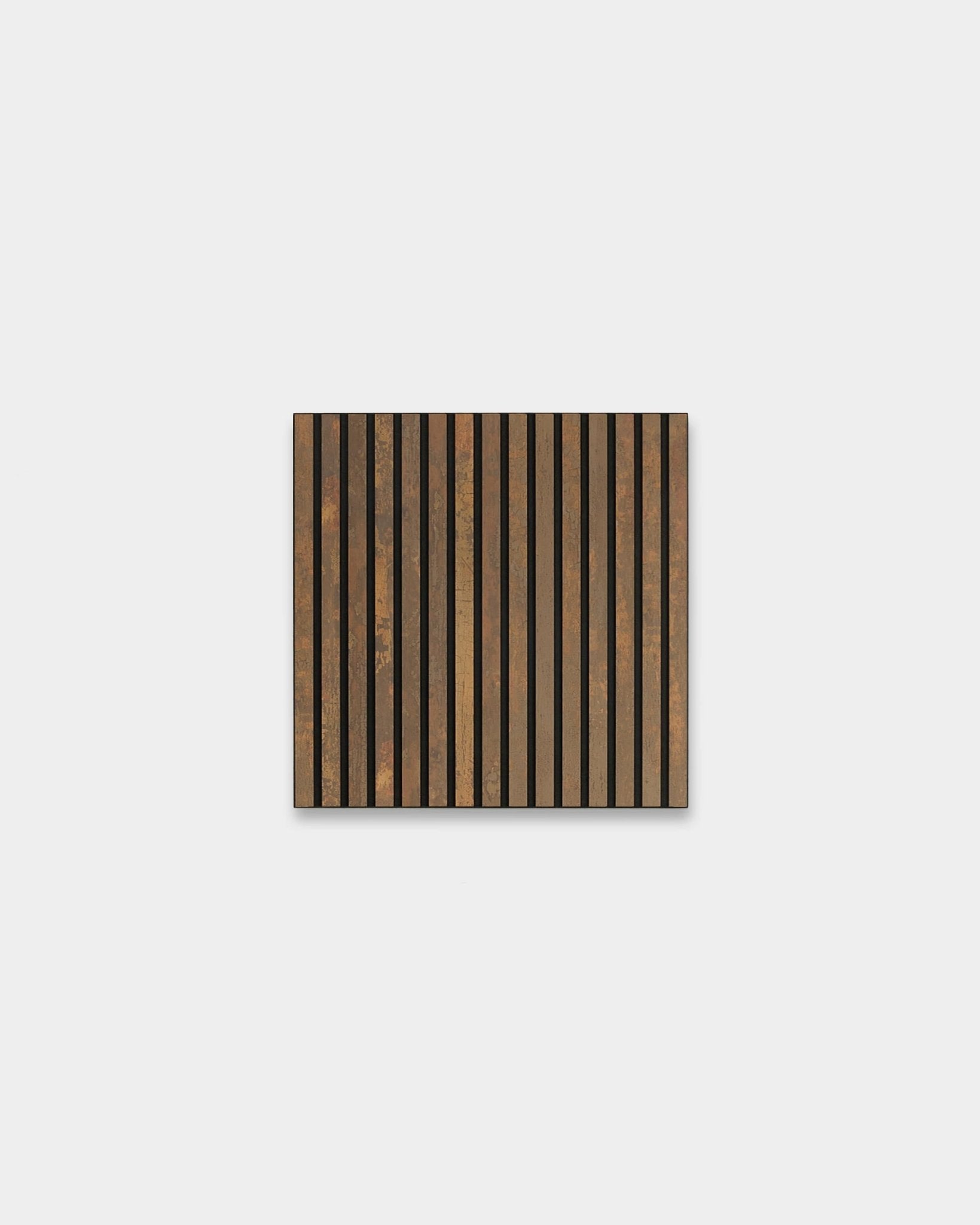 Akupixel | Acoustic Panel / Colored, Oxide Copper, Black Felt, 60 x 60 cm